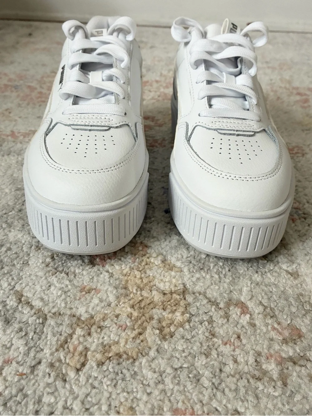 Y2K Style Puma Karmen White Chunky Platform Sneakers - US 7